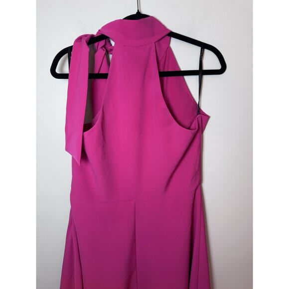 BLACK HALO Womens Hot Pink Lined Sleeveless Midi Formal Fit + Flare Sz 10 NWT - Picture 13 of 16
